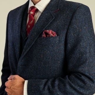 Cordings Navy Ballymore Donegal Jacket Dif ferent Angle 1
