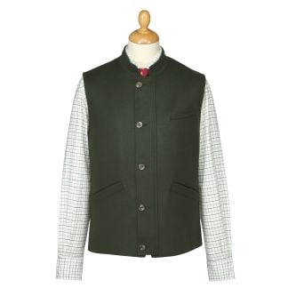 Cordings Green Red Exmoor Doeskin Gilet Main Image