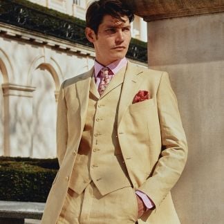 Cordings Sand Banbridge Linen Jacket Dif ferent Angle 1