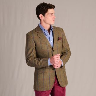 Cordings Sage Green Ramsden Check Jacket Dif ferent Angle 1