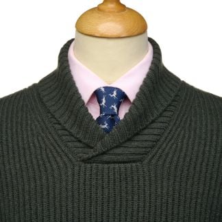 Cordings Loden Green Army Rib Pullover Dif ferent Angle 1