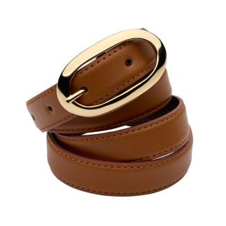 Cordings Tan Leather Oval Buckle Belt Main Image