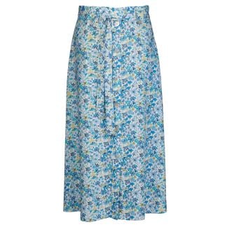 Cordings Blue Summer of Dreams Skirt made with Liberty Fabric Dif ferent Angle 1
