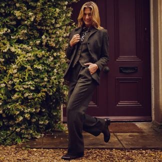 Cordings Wetherby Wide Leg Tweed Trouser Dif ferent Angle 1