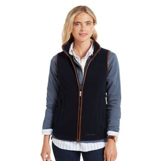 Cordings Navy Schöffel Lyndon Fleece Gilet Main Image