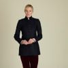 Navy Harlow Tweed Nehru Collar Coat