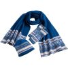 Blue Scottish fairisle shawl
