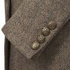 Tba Soft Brown Double Vent Tweed Jacket