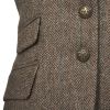 Tba Soft Brown Double Vent Tweed Jacket