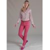 Fuchsia Pink Cotton Stretch Jeans