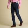 Navy Tiverton Washed Jeans - Relaxed Fit