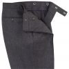 Grey English Flannel Side Adjuster Trousers