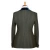 Dark Green T.Ba Tweed Swing Jacket