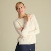 Cream Lambswool and Cashmere Poppy Crew