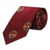 Burgundy Cordings Crest Silk Tie 