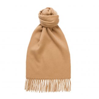 Cordings Camel Speyside Cashmere Scarf Dif ferent Angle 1