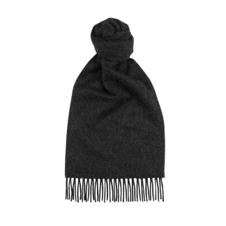 Cordings Charcoal Cashmere Scarf Dif ferent Angle 1