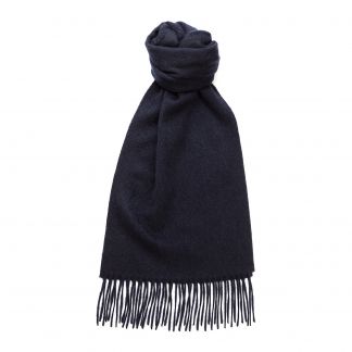Cordings Navy Speyside Cashmere Scarf Dif ferent Angle 1