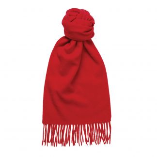 Cordings Bright Red Speyside Cashmere Scarf Main Image