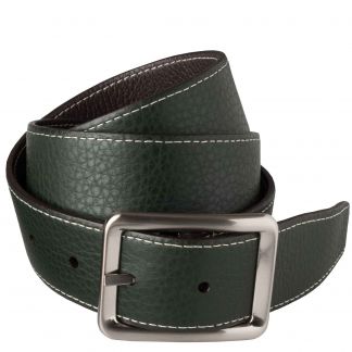 Cordings Brown Green Calf Grain Reversible Leather Belt Dif ferent Angle 1