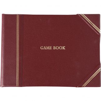 Cordings Burgundy Half Bound Leather Game Book Main Image