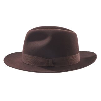 Cordings Brown Racing Felt Trilby Dif ferent Angle 1