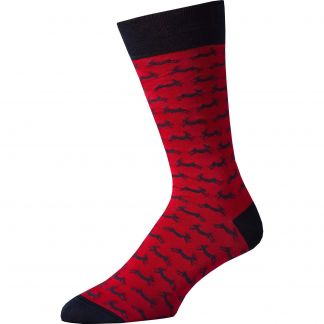 Cordings Red Hare Heel and Toe Sock Main Image