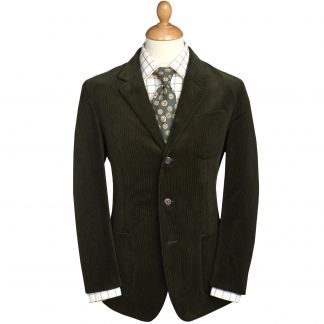 Cordings Green Olive Stockbridge Needlecord Jacket Main Image