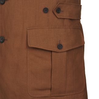 Cordings Brown Linen Barcombe Jacket Dif ferent Angle 1