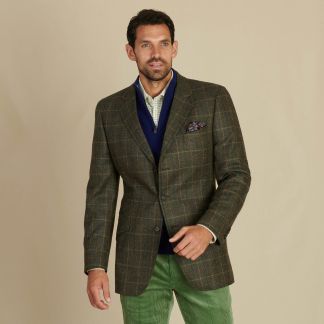 Cordings Green Berwick Tweed Jacket  Dif ferent Angle 1