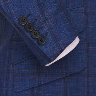 Cordings Navy Wilton Check Jacket Dif ferent Angle 1