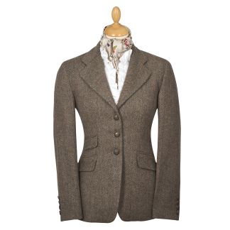 Cordings Tba Soft Brown Double Vent Tweed Jacket Main Image