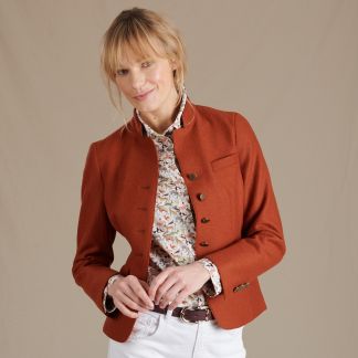 Cordings Orange Austrian Wool Jacket Main Image