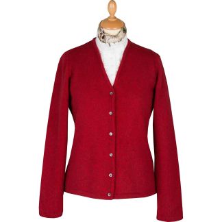 Cordings Red Possum Cardigan  Dif ferent Angle 1