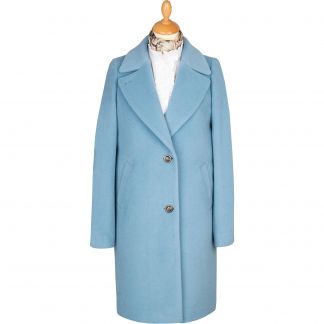 Cordings Powder Blue Alpaca Coat Main Image