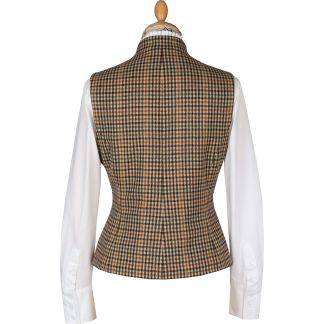 Cordings Wincanton Tweed Fitted Collared Waistcoat Dif ferent Angle 1