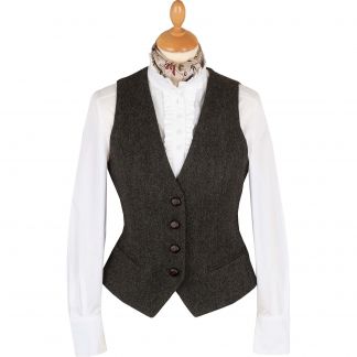 Cordings Green Wetherby Tweed Tailored Waistcoat Main Image