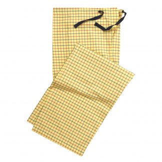 Cordings Yellow Pheasant Check Cotton Pyjama Dif ferent Angle 1