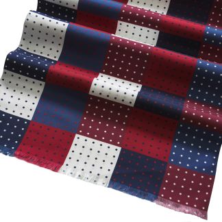 Cordings Patchwork Tubular Silk Scarf Dif ferent Angle 1