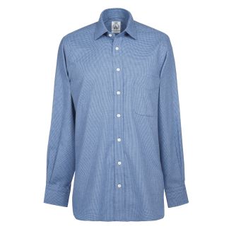 Cordings Blue Puppy Tooth Check Shirt Dif ferent Angle 1