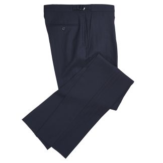 Cordings Navy 11oz Double Breasted Herringbone Suit Dif ferent Angle 1