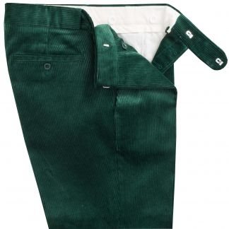 Cordings Bottle Green Corduroy Trousers Dif ferent Angle 1