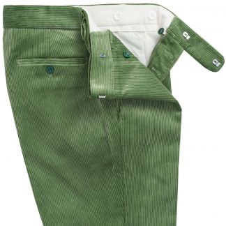 Cordings Sage Green Corduroy Trousers Dif ferent Angle 1