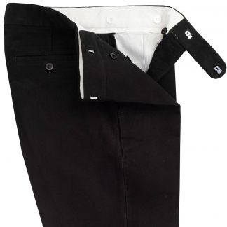 Cordings Black Moleskin Men's Trousers Dif ferent Angle 1