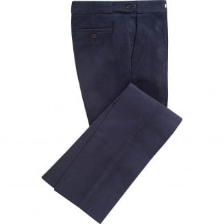 Cordings Navy Blue Moleskin Men's Trousers Main Image