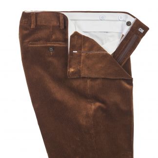 Cordings  Chestnut York Corduroy Trousers Dif ferent Angle 1