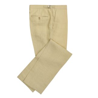 Cordings Sand Bambridge Linen Trousers Main Image