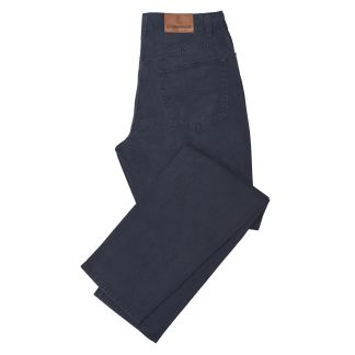 Cordings Navy Tiverton Washed Jeans - Relaxed Fit Main Image