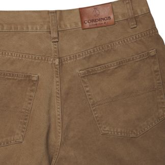 Cordings Brown Tiverton Washed Jeans - Relaxed Fit Dif ferent Angle 1