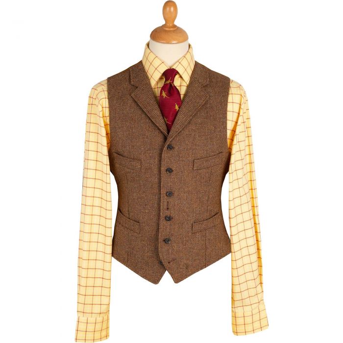 Brown Hunting Tweed Waistcoat